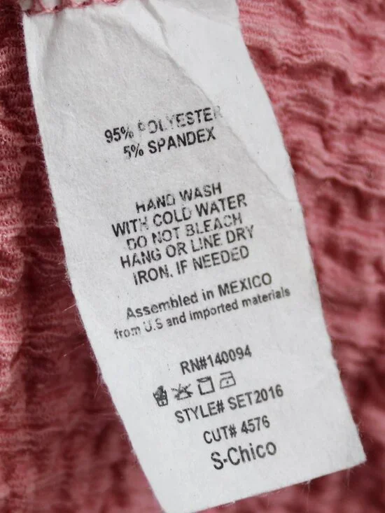 See You Monday Mauve Pink Textured Tie-Front Open Cropped Tank Top Size Small - Picture 4 of 4